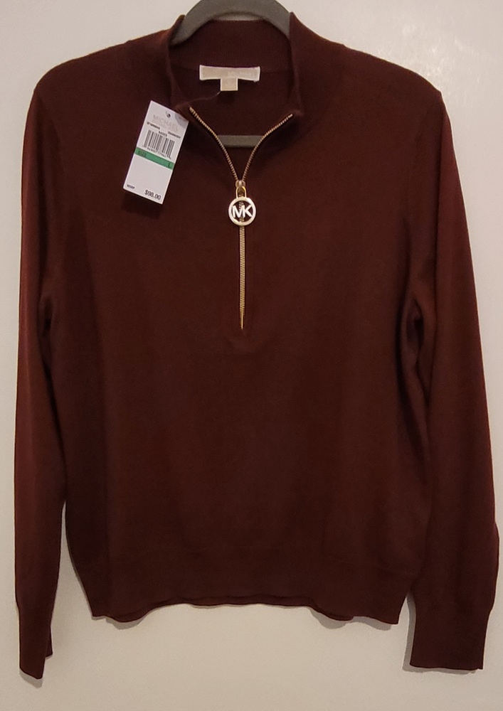NWT Michael Kors Cranberry Longsleeve Large